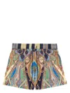Etro Vibrant Paisley Pattern Boxer Swimsuit In Multicolour