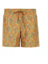 Etro Paisley-print Swim Shorts In Orange