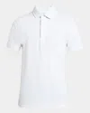 Etro Men Pegaso-embroidered Polo Shirt In White