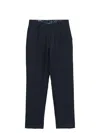 Etro Linen Tapered-leg Trousers In Black