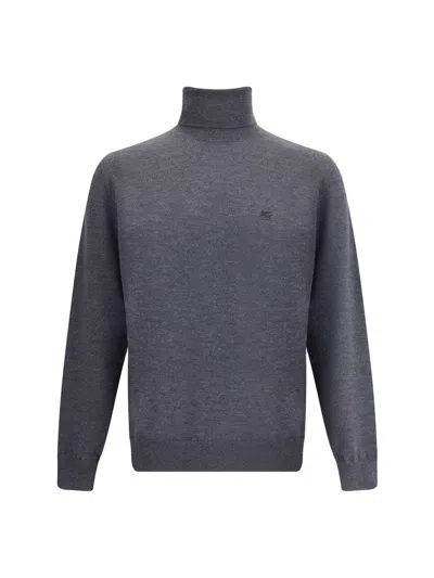 Etro Turtleneck Sweater In Gray