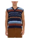 Etro Vest With Stripe Pattern In Blue