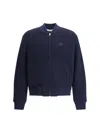 Etro Wool Bomber Jacket In Blue
