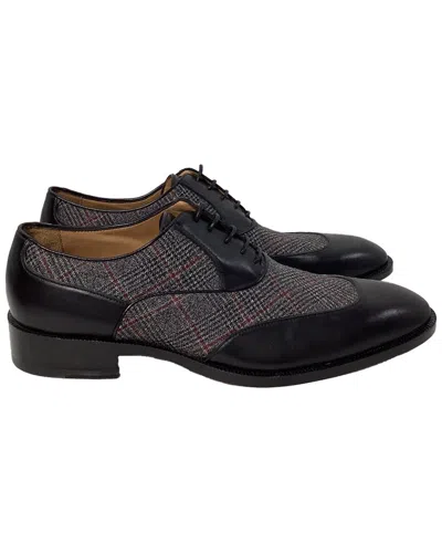 Etro Men's Wool Plaid Lace-up Oxford (authentic Pre-loved) In Multi