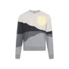 ETRO MEN'S WOOL PULLOVER IN GREY FOR SS24