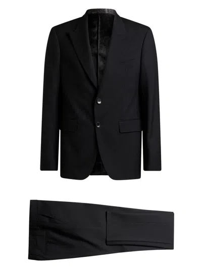 Etro Men's Wool Single-breasted Tuxedo In Black