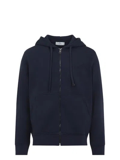 ETRO MEN'S ZIPPED HOODIE SWEATSHIRT