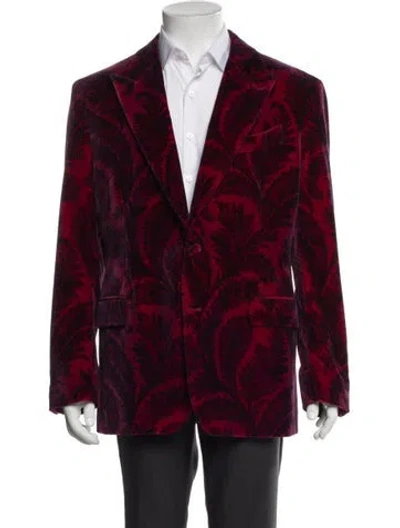 Pre-owned Etro Mens' Patterned Blazer In Red