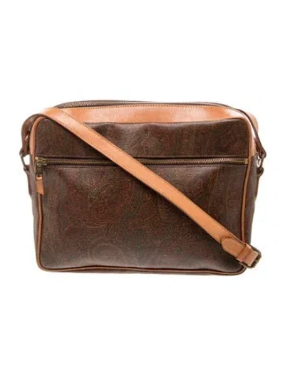 Pre-owned Etro Messenger Bag In Brown