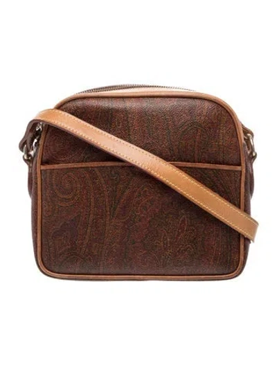 Pre-owned Etro Messenger Bag In Brown