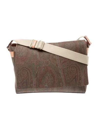 Pre-owned Etro Messenger Bag In Brown