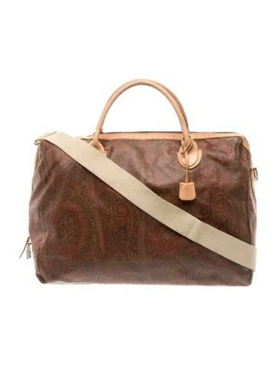 Pre-owned Etro Messenger Bag In Brown
