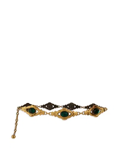 Etro Metal Belt In Gold