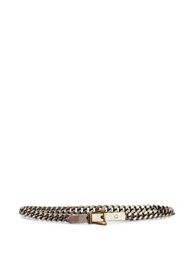 Etro Metal Chain Belt In Gold
