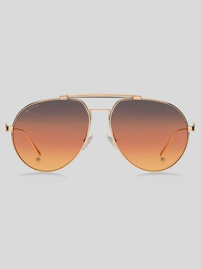 Etro Metal Pegaso Pilot-frame Sunglasses In Pink