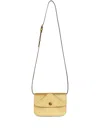 Etro Essential Raffia Crossbody Bag In Gold