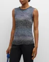 ETRO METALLIC OMBRE PAILLETTE KNIT TANK TOP