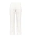Etro Micro Flare Casual Pants In White