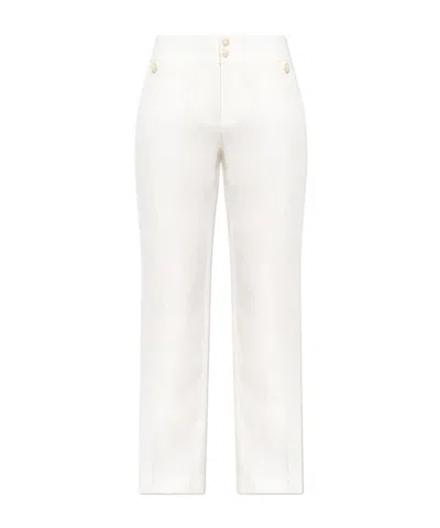 Etro Micro Flare Casual Pants In White