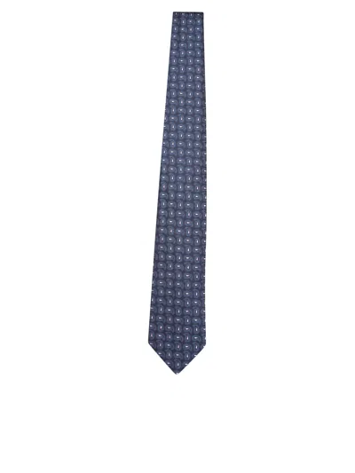 Etro Micro Paisley Blue/beige Tie