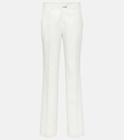 Etro Mid-rise Flared Pants In White