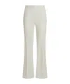 Etro Flared Trousers In Ivory Viscose In White
