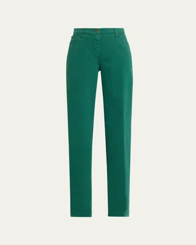 Etro Mid-rise Jeans In Green