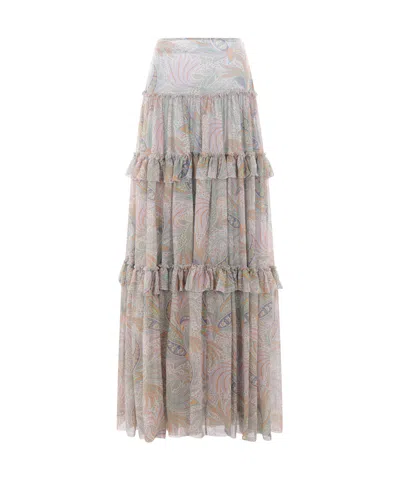 ETRO ETRO MID-RISE RUFFLE-DETAILED DRESS