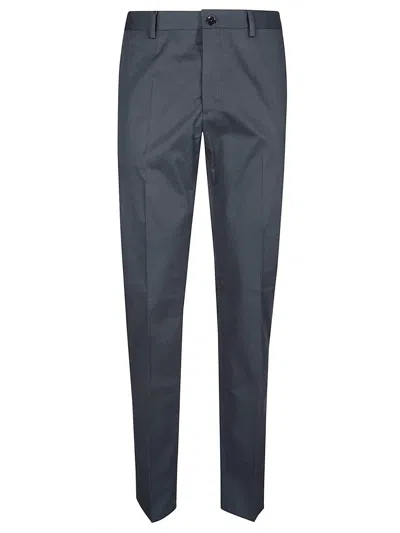 Etro Mid-waisted Tapered Trousers In Blu Scurissimo 1