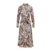 Etro Belted Paisley-print Cotton-voile Midi Shirt Dress In Multi