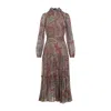 Etro Paisley Print Silk Blend Midi Dress