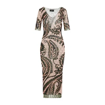 Etro Midi Dress For Women - Spring/summer 2025 Collection In Multi
