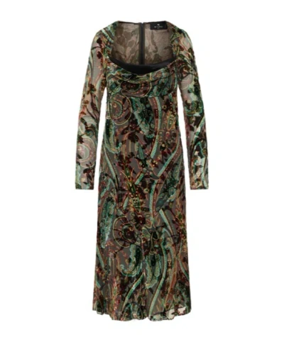 Etro Midi Dresses Woman  In Multi