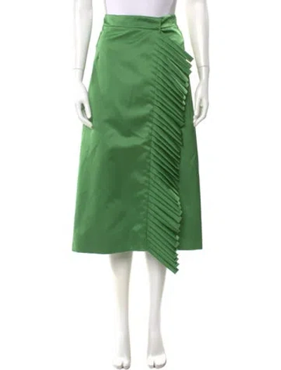 Pre-owned Etro Midi Length Skirt In Green