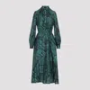 Etro Midi Ruched Dress Paisley Print In Multi