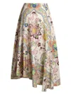 Etro Midi Skirt In Neutral
