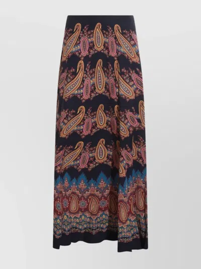 ETRO MIDI SKIRT WITH FLOWING SILHOUETTE AND PAISLEY