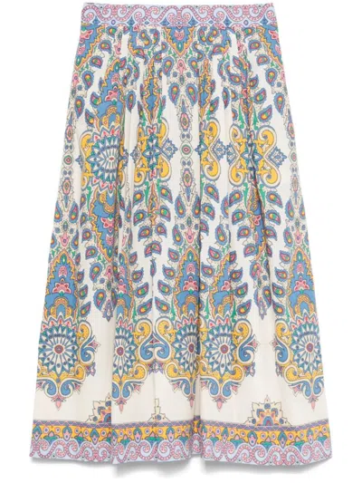 ETRO ETRO MIDI SKIRT WITH PAISLEY PRINT