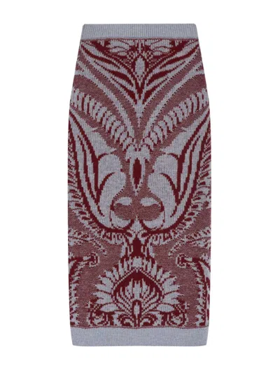 Etro Midi Skirts In Multicolour