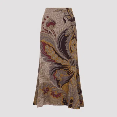 ETRO MIDI TRUMPET KNIT SKIRT