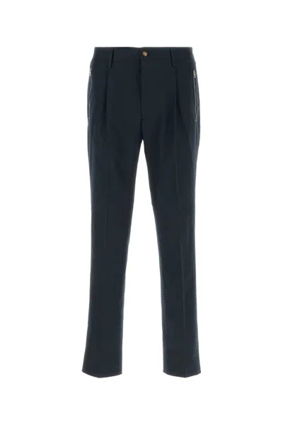Etro Men's Midnight Stretch Cotton Pant In Blue