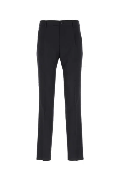 Etro Midnight Blue Stretch Wool Pant In 200