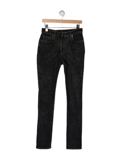 Pre-owned Etro Mid-rise Skinny Leg Jeans In Black