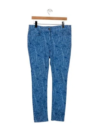 Pre-owned Etro Mid-rise Skinny Leg Jeans In Blue