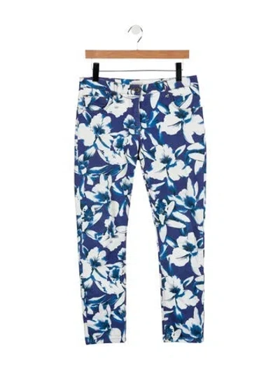 Pre-owned Etro Mid-rise Skinny Leg Jeans In Blue