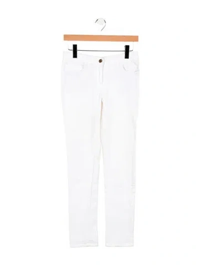 Pre-owned Etro Mid-rise Skinny Leg Jeans In White