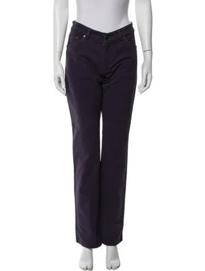 Pre-owned Etro Mid-rise Straight Leg Jeans In Blue