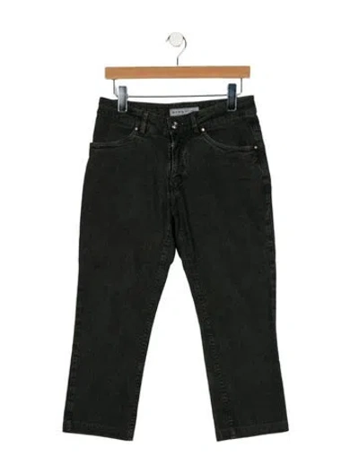 Pre-owned Etro Mid-rise Straight Leg Jeans In Gray