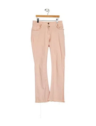 Pre-owned Etro Mid-rise Straight Leg Jeans In Pink