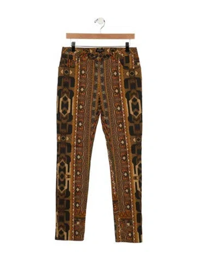 Pre-owned Etro Mid-rise Straight Leg Jeans W/ Tags In Brown